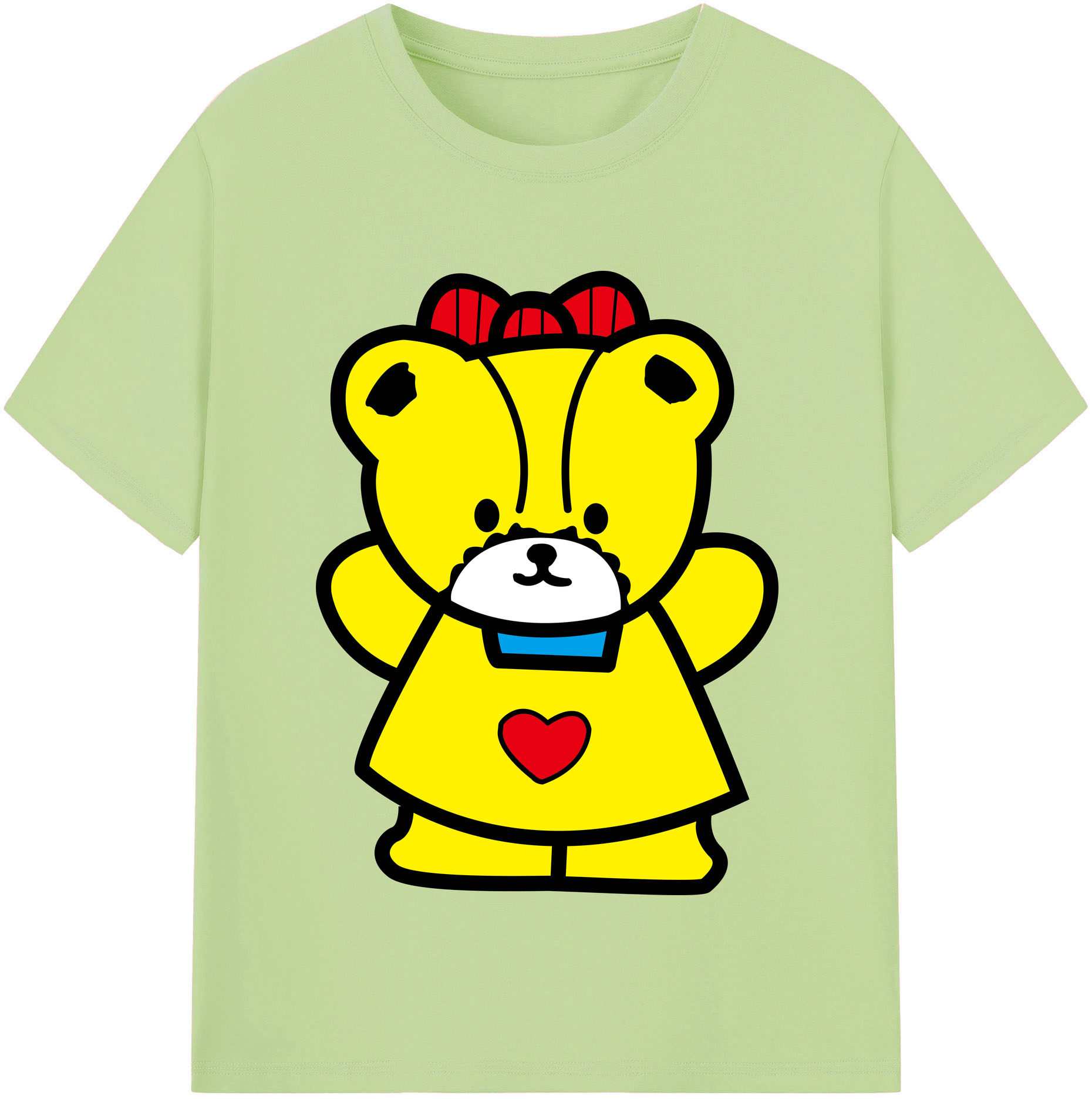 （画像用） Hello Kitty ハローキティ 綿100％半袖Tシャツ（フロントプリント）